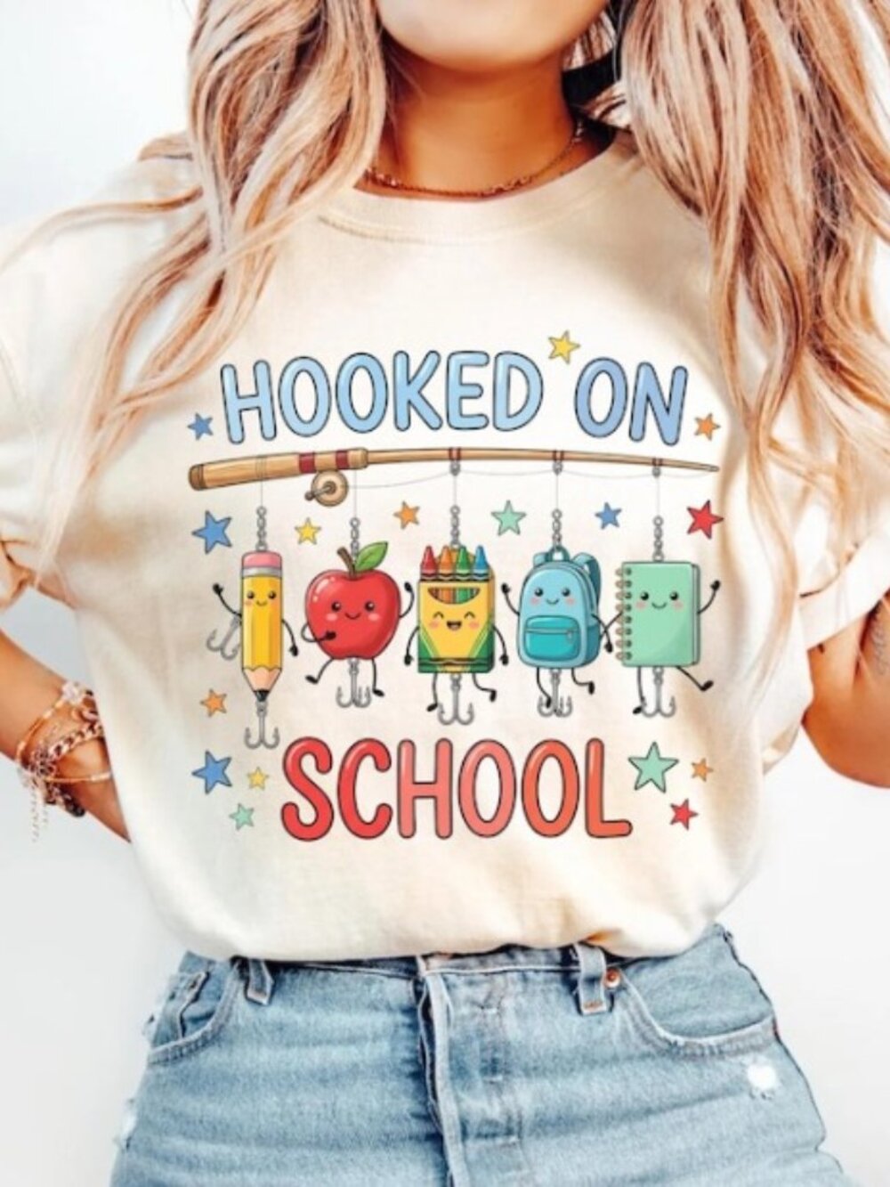 Hooked On School Shirt, Cute Back To School Gift